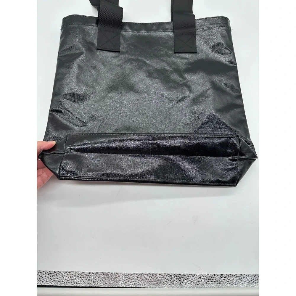 All Saints Black Tote Bag Luxury Logo Printed Carry-All Fashion Accessory Gift